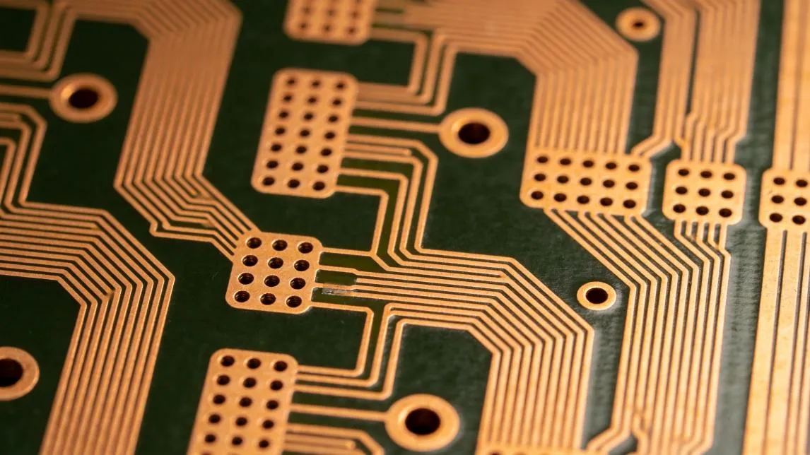 ultra-fine-trace-hdi-pcb-closeup ultra-fine-trace-hdi-pcb-closeup